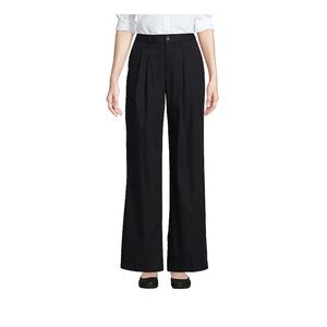Women's High Rise Crisp Poplin Chino Wide Leg Pants